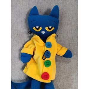 Pete the Cat and His Four Groovy Buttons 14" Plush Merrymakers Stuffed Fluff
